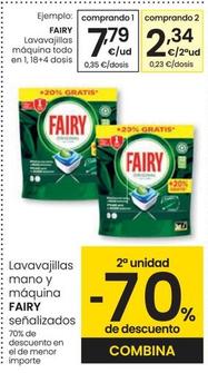 Oferta de Fairy - Lavavajillas Mano Y Maquina por 7,79€ en Eroski