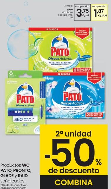 Oferta de Wc, Pato, Pronto, Glade Y Raid Productos por 3,75€ en Eroski