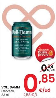 Oferta de Voll-damm - Cerveza por 0,85€ en Eroski