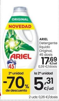Oferta de Ariel - Detergente Líquido Original por 17,69€ en Eroski