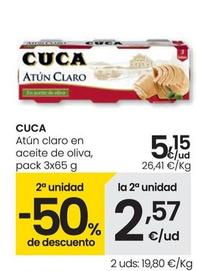 Oferta de Cuca - Atun Claro En Aceite De Oliva por 5,15€ en Eroski
