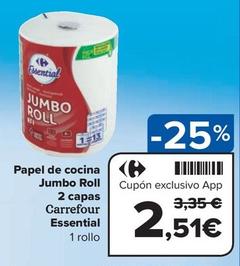 Oferta de Carrefour - Papel De Cocina Jumbo Roll por 2,51€ en Carrefour Express