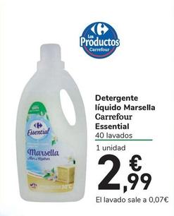Oferta de Carrefour - Detergente Liquido Marsella Essential por 2,99€ en Carrefour Express