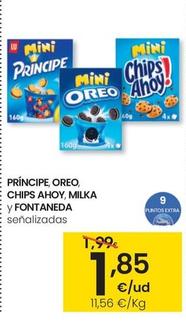 Oferta de Fontaneda - Principe, Oreo, Chips Ahoy, Milka por 1,85€ en Eroski