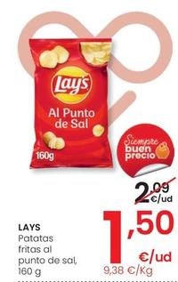 Oferta de Lay's - Patatas Fritas Al Punto De Sal por 1,5€ en Eroski