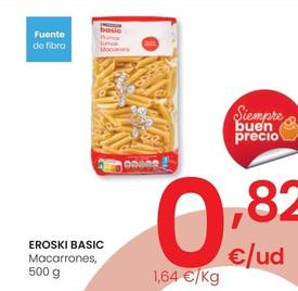 Oferta de Eroski - Macarrones por 0,82€ en Eroski
