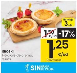 Oferta de Eroski - Hojaldre De Crema por 1,25€ en Eroski