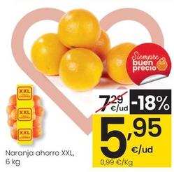 Oferta de Naranja Ahorro XXL por 5,95€ en Eroski
