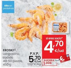 Oferta de Eroski - Langostino Cocido por 5,7€ en Eroski