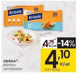 Oferta de Krissia - Barritas por 4,1€ en Eroski