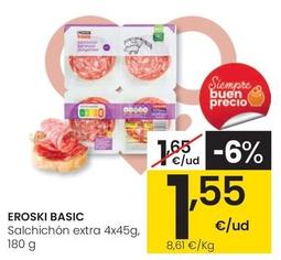 Oferta de Eroski - Salchichon Extra por 1,55€ en Eroski
