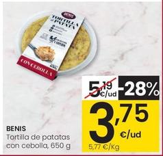 Oferta de Betis - Tortilla De Patatas Con Cebolla por 3,75€ en Eroski