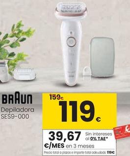 Oferta de Braun - Depiladora Ses9-000 por 119€ en Eroski