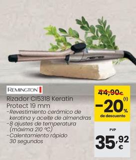 Oferta de Remington - Rizador Ci5318 Keratin Protect 19mm por 35,92€ en Eroski