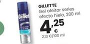 Oferta de Gillette - Gel Afeitar Series Efecto Hielo  por 4,25€ en Eroski