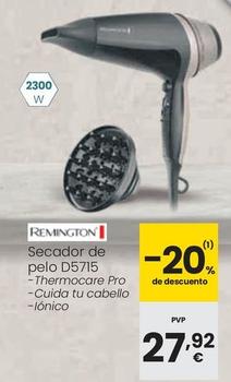 Oferta de Remington - Secador De Pelo D5715 por 27,92€ en Eroski
