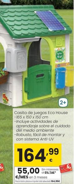 Oferta de Feber - Casita De Juegos Eco House por 164,99€ en Eroski