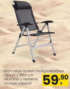 Oferta de Sillon Relax Ocean Multiposiciones por 59,9€ en Eroski