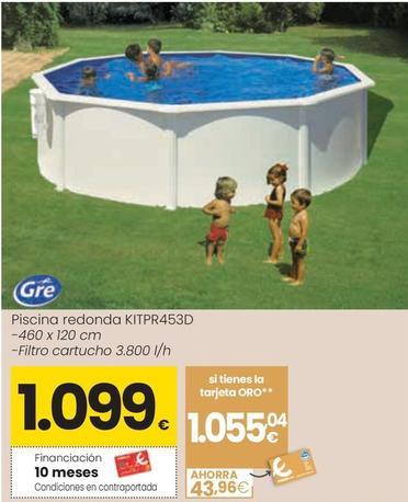 Oferta de Gre - Piscina Redonda Kitpr453d por 1099€ en Eroski