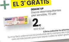 Oferta de Demak'Up - Discos Desmaquillante Piel Sensible por 1,9€ en Eroski