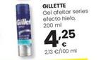 Oferta de Gillette - Gel Afeitar Series Efecto Hielo por 4,25€ en Eroski