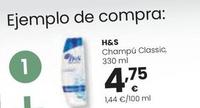 Oferta de H&S - Champú Classic por 4,75€ en Eroski