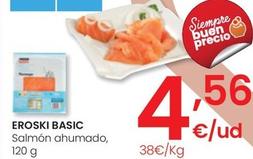 Oferta de Eroski - Basic Salmon Ahumado por 4,56€ en Eroski