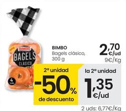 Oferta de Bimbo - Bagels Clasico por 2,7€ en Eroski