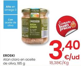 Oferta de Eroski - Atun Claro En Aceite De Oliva por 3,4€ en Eroski