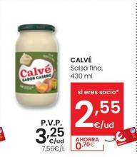 Oferta de Calvé - Salsa Fina por 3,25€ en Eroski