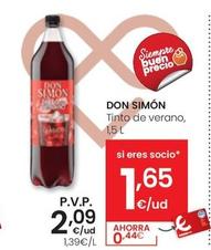 Oferta de Don Simón - Tinto De Verano por 2,09€ en Eroski