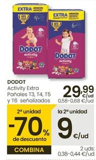 Oferta de Dodot - Activity Extra Panales por 29,99€ en Eroski