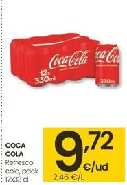 Oferta de Coca-cola - Refrescos Cola por 9,72€ en Eroski