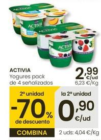 Oferta de Activia - Yogures por 2,99€ en Eroski