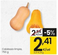 Oferta de Calabaza Limpia por 2,41€ en Eroski