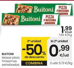 Oferta de Buitoni - Masaspizza Finissimas Senalizadas por 1,99€ en Eroski
