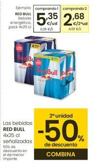 Oferta de Red Bull - Bebida Energetica por 5,35€ en Eroski