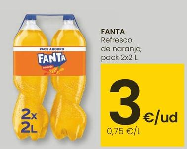 Oferta de Fanta - Refresco De Naranja por 3€ en Eroski
