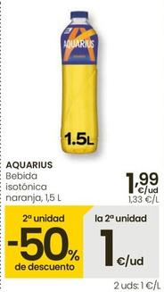 Oferta de Aquarius - Bebida Isotonica Naranja por 1,99€ en Eroski