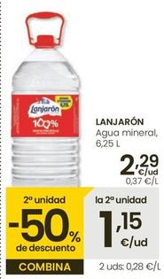 Oferta de Lanjarón - Agua Mineral por 2,29€ en Eroski