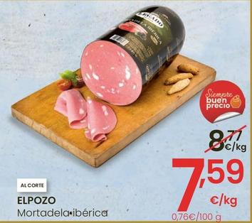 Oferta de Elpozo - Mortadela Iberica por 7,59€ en Eroski