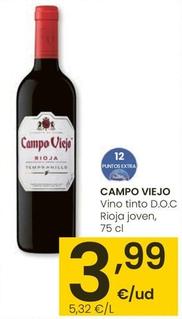 Oferta de Campo Viejo - Vino Tinto D.O.C. Rioja Joven por 3,99€ en Eroski
