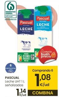 Oferta de Pascual - Leche UHR por 1,14€ en Eroski