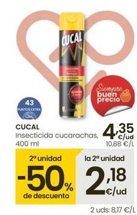 Oferta de Cucal - Inseticida Cucarachos por 4,35€ en Eroski