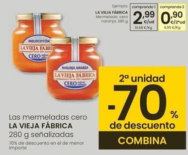 Oferta de La Vieja Fábrica - Mermelada Cero Naranja por 2,99€ en Eroski