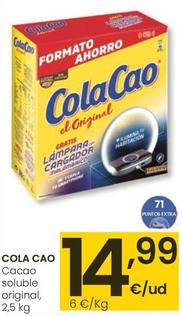 Oferta de Cola Cao - Cacao Soluble Original por 14,99€ en Eroski