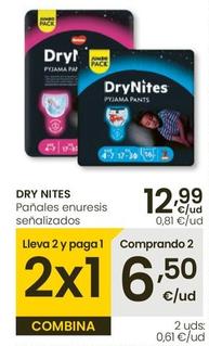 Oferta de Dry Nites - Pañales Enuresis por 12,99€ en Eroski
