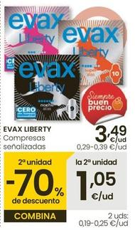 Oferta de Evax - Liberty Compresas por 3,49€ en Eroski