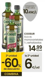 Oferta de Coosur - A.o.v.e. Monovarietales por 14,99€ en Eroski
