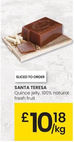Oferta de Santa Teresa - Quince Jelly 100% Natural Fresh Fruit por 10,18€ en Eroski